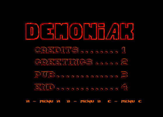 Demoniak 2 Screenshot 5 (Amstrad CPC464)