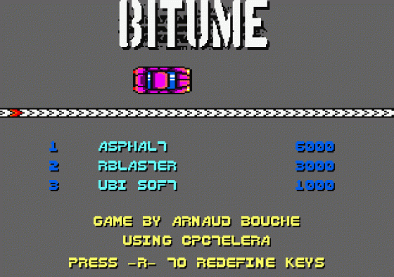 Bitume Screenshot 10 (Amstrad CPC464/664)