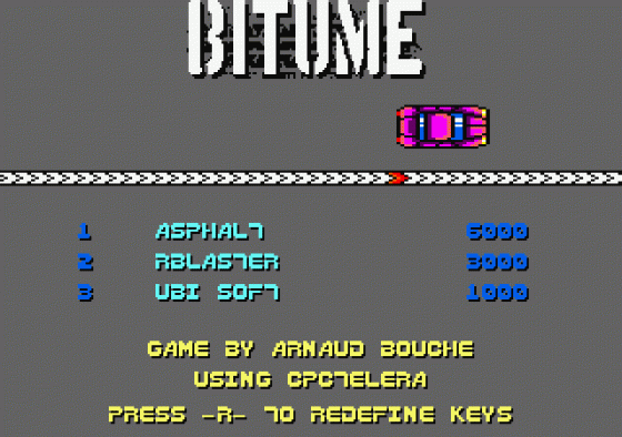 Bitume Screenshot 18 (Amstrad CPC464/664)