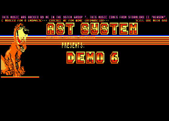Ast System 6 Screenshot 1 (Amstrad CPC464)
