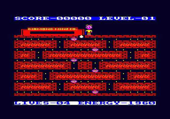 Diamond Mine II Screenshot 1 (Amstrad CPC464)