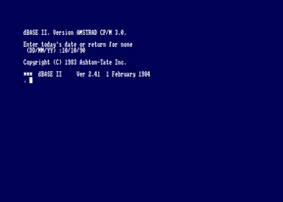Dbase II v2.41