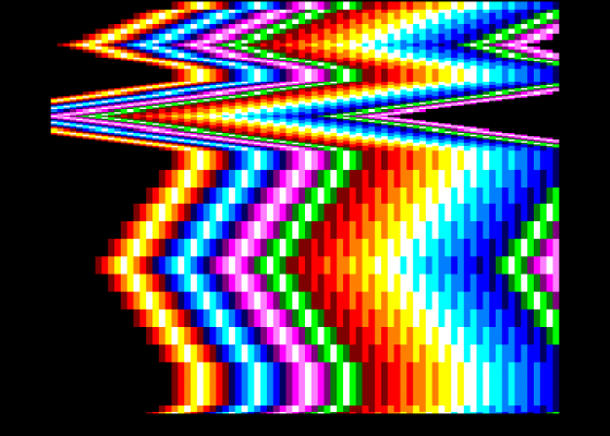 Looking Back Megademo Screenshot 5 (Amstrad CPC464)