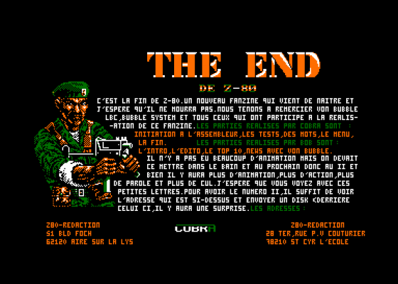 Z80 1 Screenshot 5 (Amstrad CPC464)