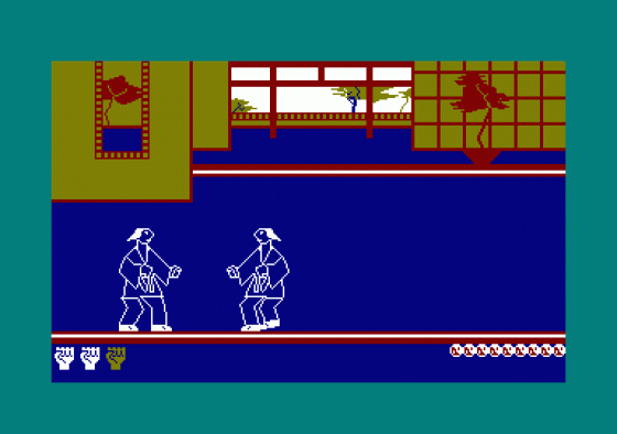 Kung Fu Screenshot 1 (Amstrad CPC464)