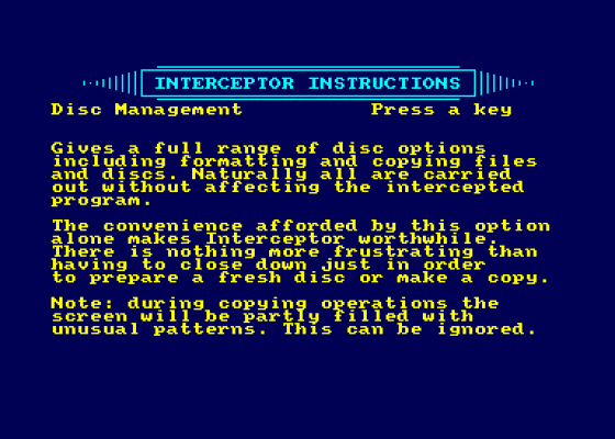 Interceptor Screenshot 5 (Amstrad CPC464)