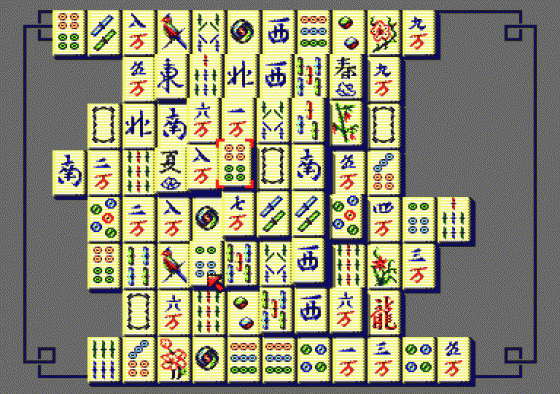 Imperial Mahjong Screenshot 5 (Amstrad CPC464)