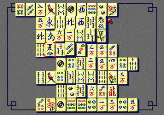 Imperial Mahjong Screenshot 6 (Amstrad CPC464)