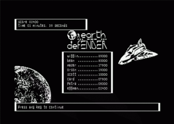 Earth Defender Screenshot 15 (Amstrad CPC464/664/6128)