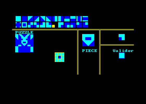 Atelier Des Puzzles Screenshot 5 (Amstrad CPC464)