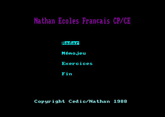 Nathan Ecoles Francais CP - CE1