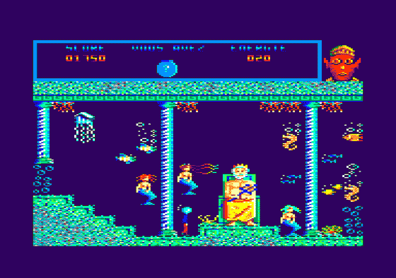 Le Malefice Des Atlantes Screenshot 5 (Amstrad CPC464)