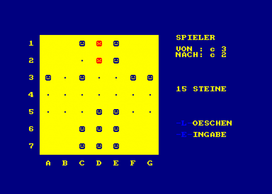 Belagerung Screenshot 1 (Amstrad CPC464)