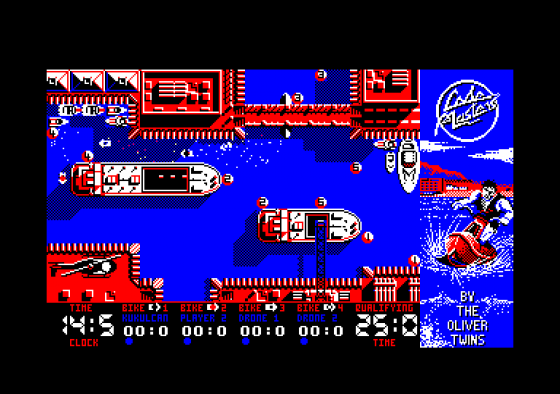 Jet Bike Simulator Screenshot 5 (Amstrad CPC464)