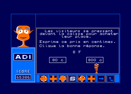 Adi Mathematiques Ce1 Screenshot 5 (Amstrad CPC464)