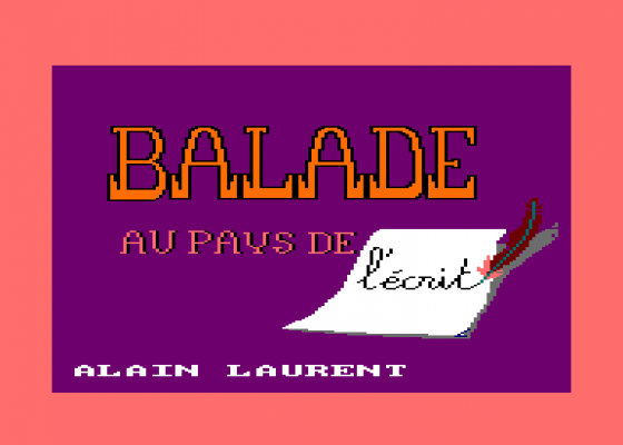 Balade Au Pays De L'Ecrit