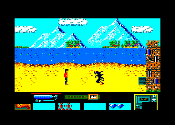 James Debug - Le Mystere De L'Ile Perdue Screenshot 5 (Amstrad CPC464)