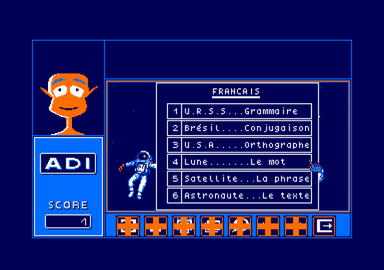 Adi Francais 4eme Screenshot 1 (Amstrad CPC464)