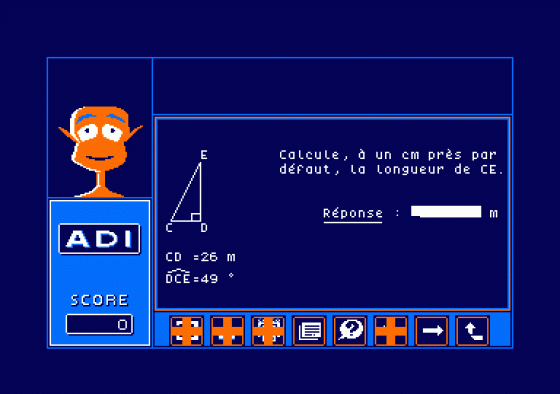 Adi Mathematiques 4eme Screenshot 5 (Amstrad CPC464)