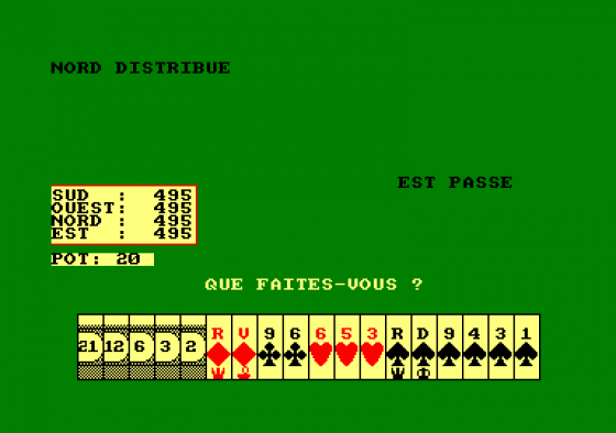 Defi Au Tarot Screenshot 1 (Amstrad CPC464)