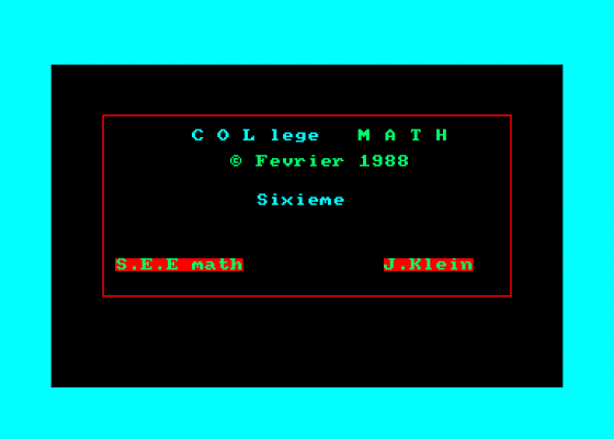 Mathematiques 6e