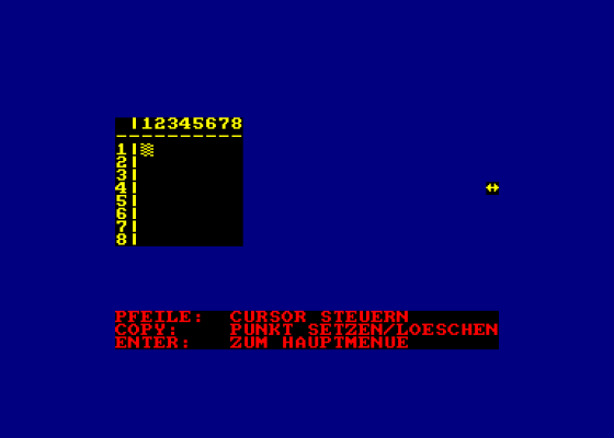 Pixel Editor Screenshot 1 (Amstrad CPC464)