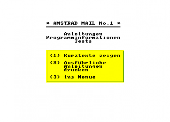 Amstrad Mail 1