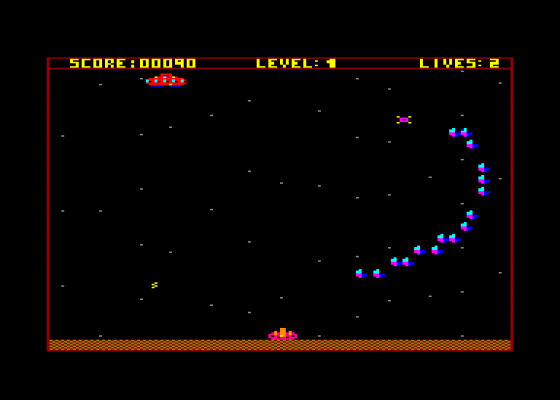 Arcadian's Revenge Screenshot 1 (Amstrad CPC464)
