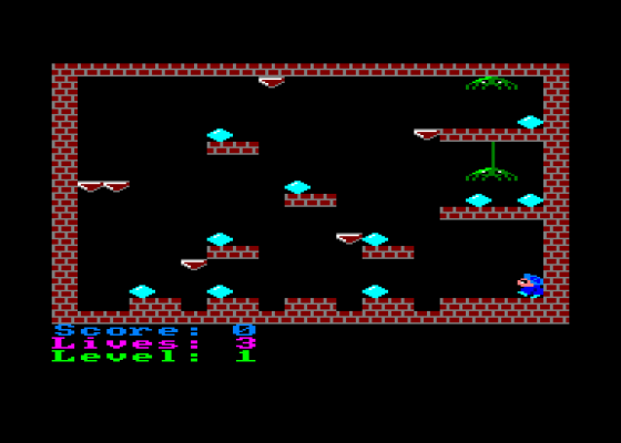 House Of Spiders Screenshot 1 (Amstrad CPC464)