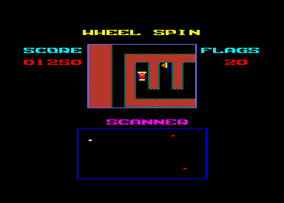 Wheel Spin Screenshot 1 (Amstrad CPC464)