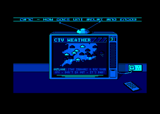 Conspiracy Television Screenshot 5 (Amstrad CPC464)