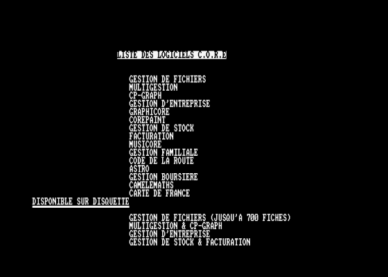 Facture & Stock Screenshot 5 (Amstrad CPC464)