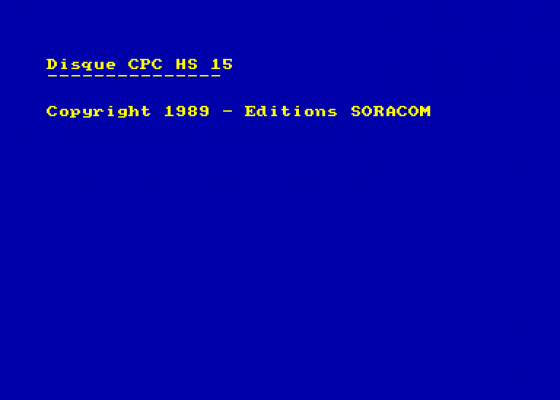 Disque CPC HS 15