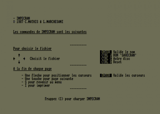 Sauvegarde Et Impression D'Ecran Sur Minitel