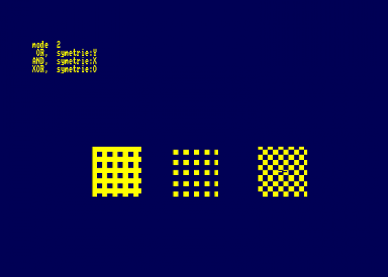 Symetrie Sur Fenetre Screenshot 5 (Amstrad CPC464)