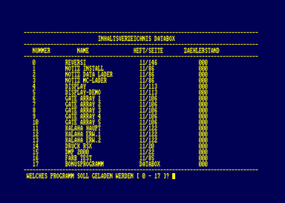 Databox 11-86