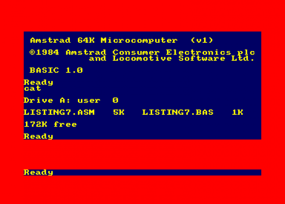 CRTC Programmierung Listing 7