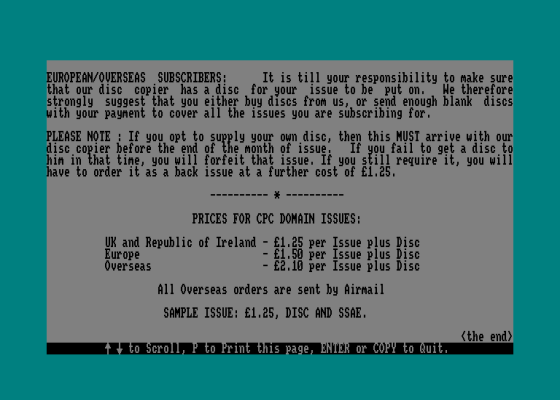 CPC Domain 18 Screenshot 5 (Amstrad CPC464)