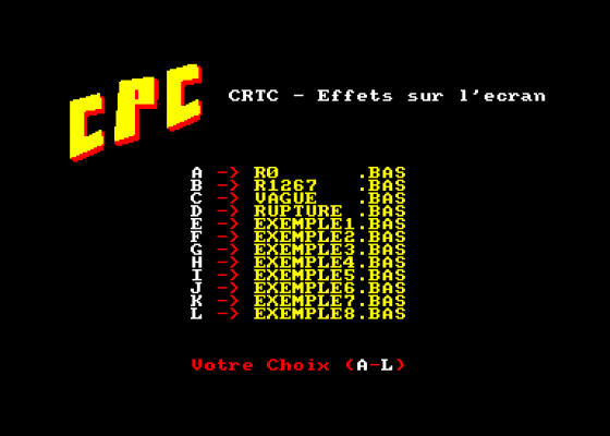 Cote Gamers 03 - Tuto CPC - CRTC Effets Sur L'Ecran