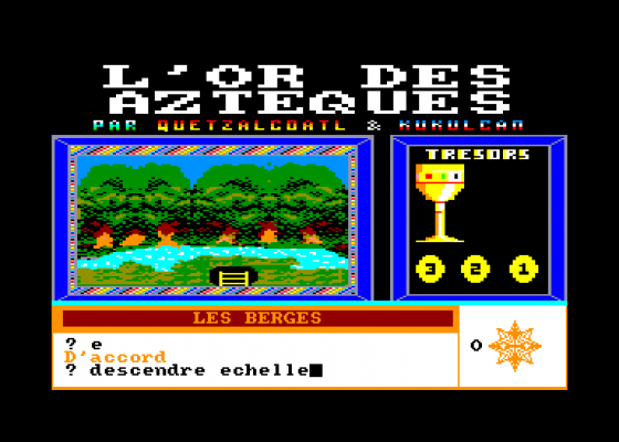 L'Or Des Azteques Screenshot 5 (Amstrad CPC464)