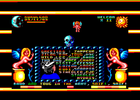 Welcom-X 2 - Le Retour - Q&K Part Screenshot 5 (Amstrad CPC464)