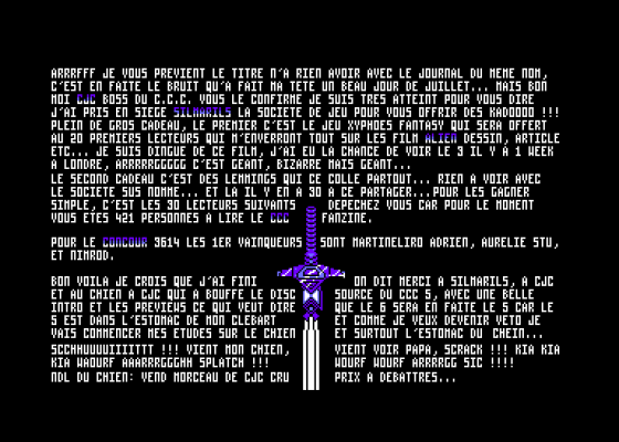 Croco Computer Club The Fanzine 5 Screenshot 5 (Amstrad CPC464)