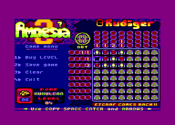 Amnesia 2 Screenshot 1 (Amstrad CPC464)