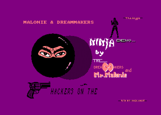 Ninja Demo Screenshot 1 (Amstrad CPC464)