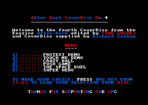 After Dark 4 Screenshot 5 (Amstrad CPC464)