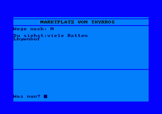 Thorr 3: Das Geheimnis Von Thyrros Screenshot 1 (Amstrad CPC464)