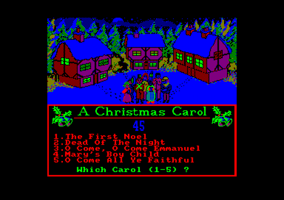 A Christmas Carol Screenshot 1 (Amstrad CPC464)