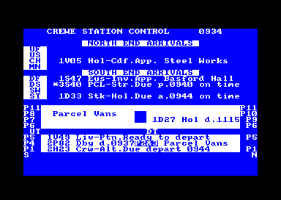 Rtc Crewe Screenshot 1 (Amstrad CPC464)