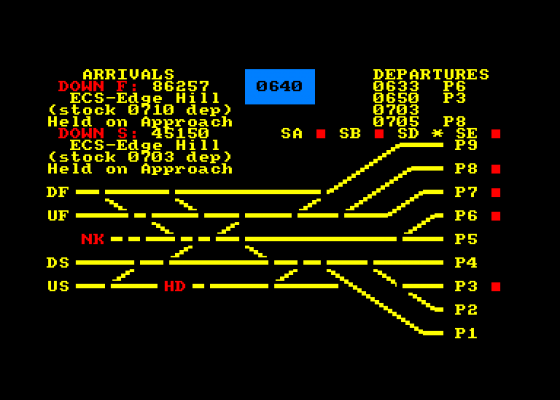 Rtc Lime Street Control Screenshot 1 (Amstrad CPC464)