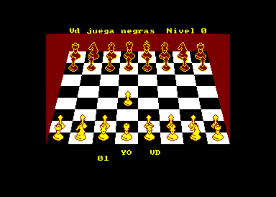 3-D Voicechess Screenshot 5 (Amstrad CPC464)